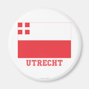 Aimant Drapeau Utrecht avec nom