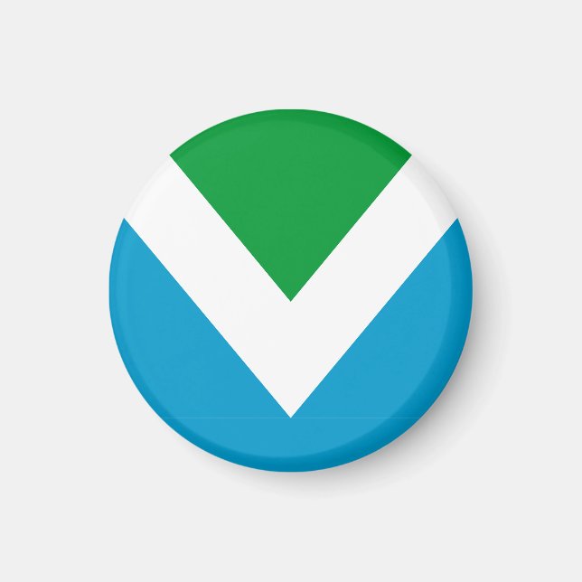 Aimant Drapeau vegan international (Devant)