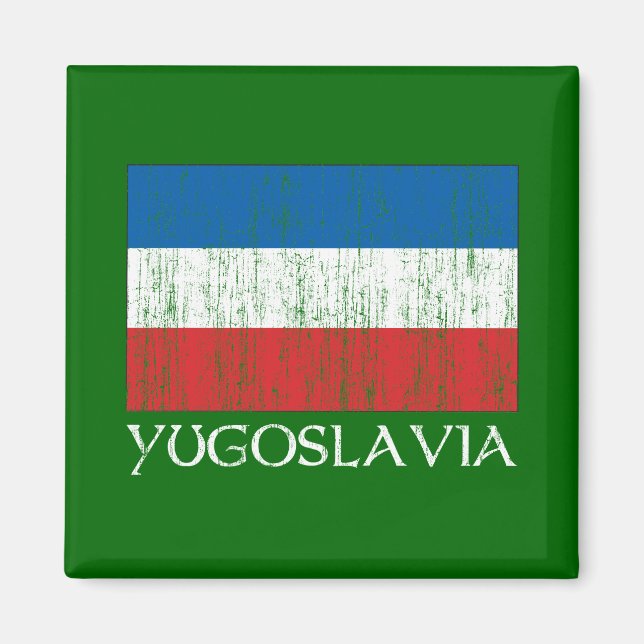 Aimant Drapeau Yougoslavie (Devant)