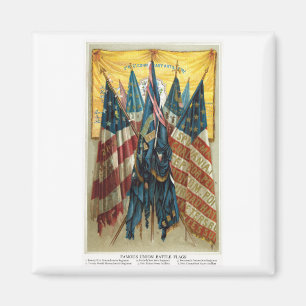 Aimant Drapeaux de bataille de guerre civile no.3