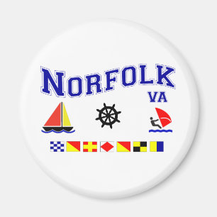 Aimant Drapeaux de signal de la Norfolk VA