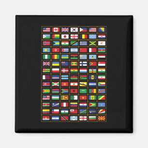 Aimant Drapeaux Des Pays Du Monde International
