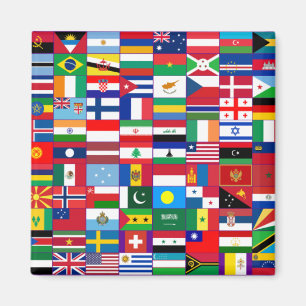 Aimant Drapeaux du monde
