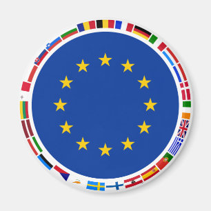 Aimant Drapeaux d'Union européenne