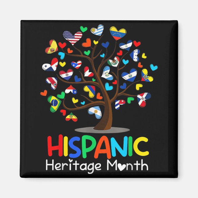 Aimant Drapeaux latins Arbre Latina Patrimoine national h (Devant)