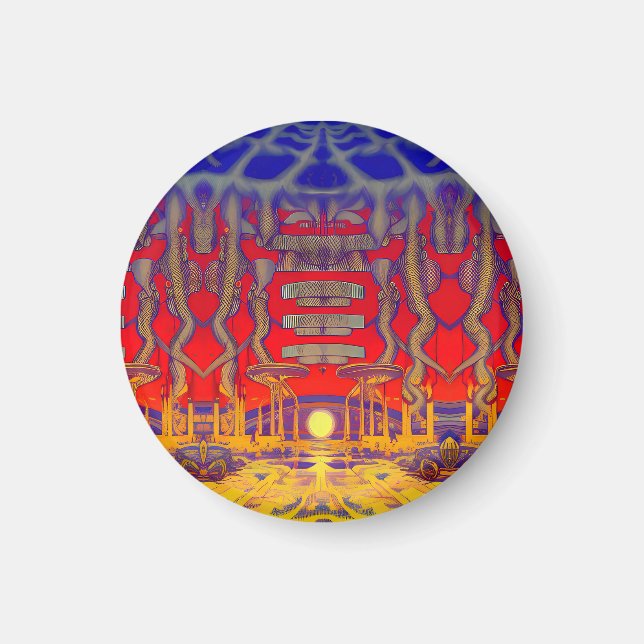 Aimant Dreamland psychédélique (Devant)