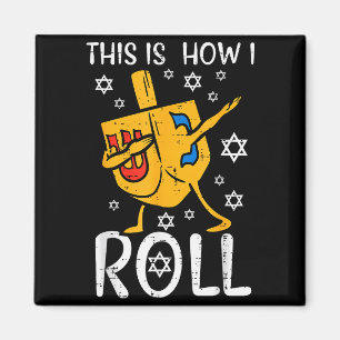 Aimant Dreidel Dabbing Hanukkah Moche Drôle Chanukah Homm