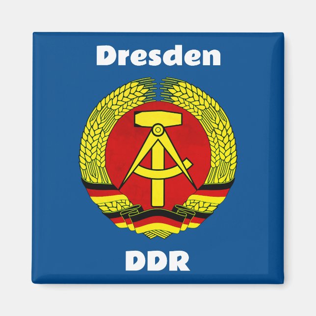 Aimant Dresde, DDR, Dresde, Allemagne - Ossi Est (Devant)