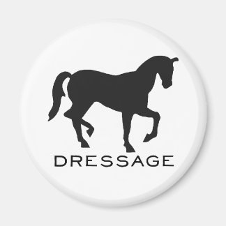 Aimant Dressage Avec Cheval Dans Le Cadre