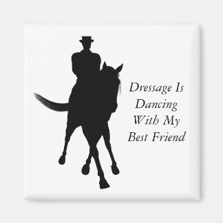 Aimant Dressage danse avec mon meilleur ami Cheval