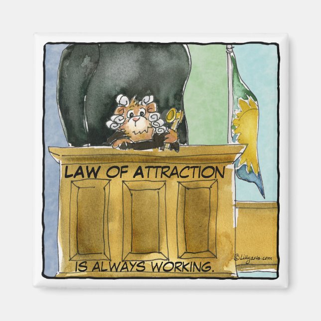 Aimant Droit de la caricature de l'aimant d'attraction (Devant)