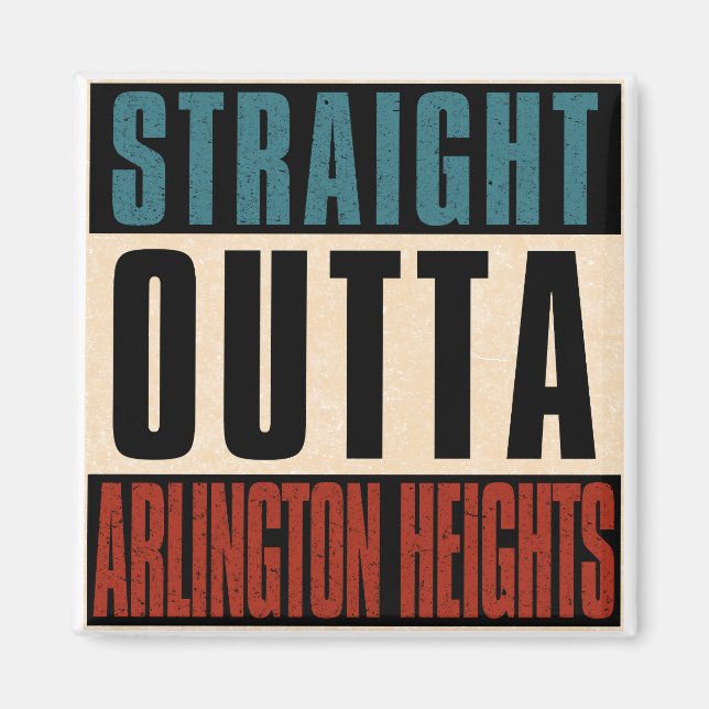 Aimant Droite en direction d'Arlington Heights Illinois I (Devant)
