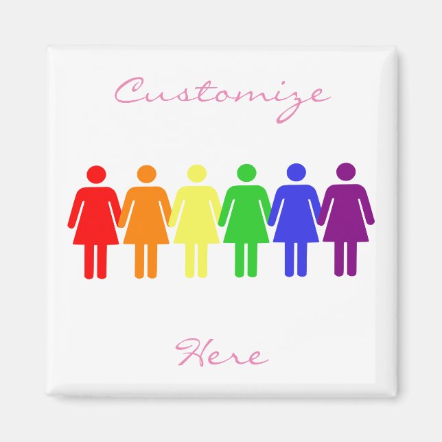 Aimant droits des femmes 2017 LGBTQIA (Devant)