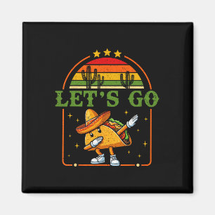 Aimant Drôle 4 juillet Patriotic Dabbing Taco Meme Let'