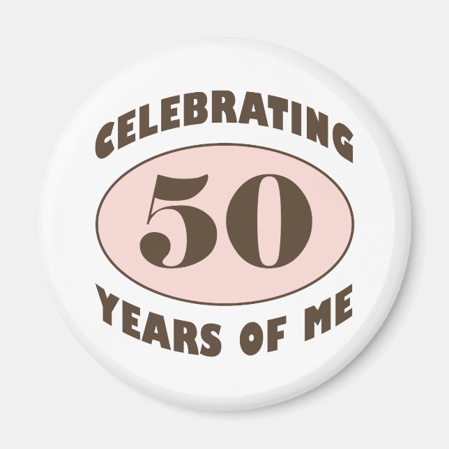 Aimant Drôle 50e anniversaire cadeaux (Devant)