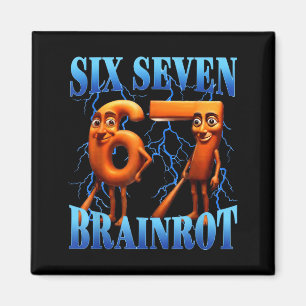 Aimant Drôle 67 Mème Italian Brainrot Tung Tung Sahur Six