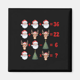 Aimant Drôle 67 Mème Noël Prof de maths Santa Six Sept