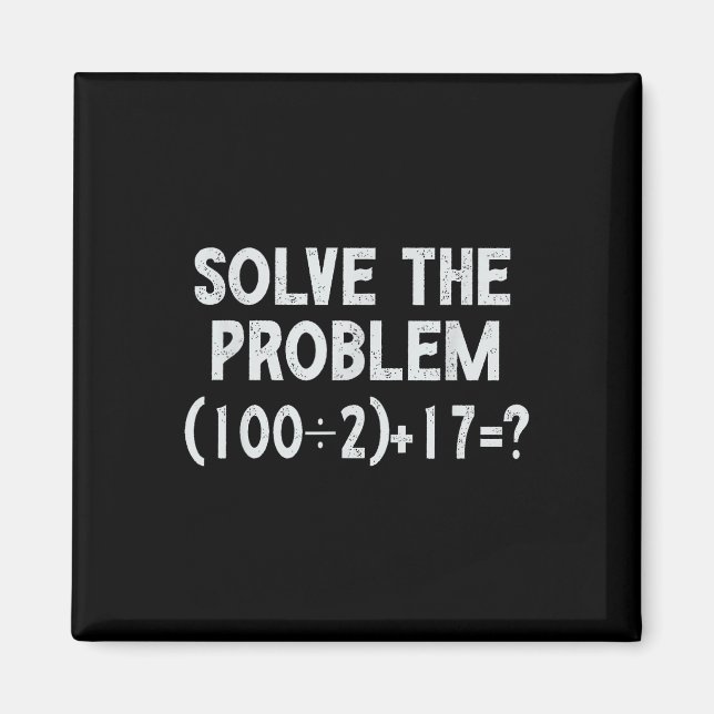 Aimant Drôle 67 Meme Pemdas Prof de Maths Élémentaire Cer (Devant)