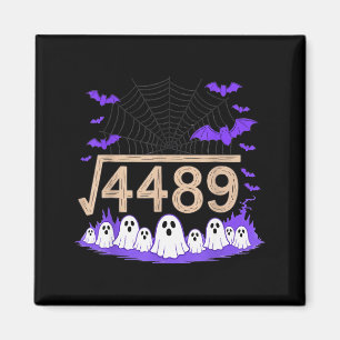 Aimant Drôle 67 Mème Prof de maths 6 7 Halloween Carré Ro
