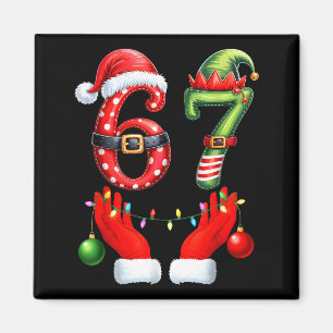 Aimant Drôle 67 Noël 6 7 Mème Pyjama Fête Génération Al