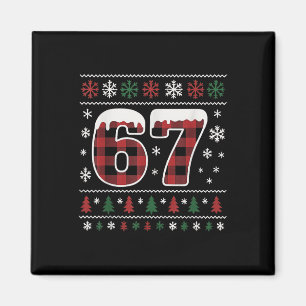Aimant Drôle 67 Six Sept Mème Brainrot Cringe Noël