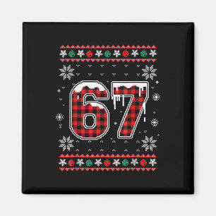 Aimant Drôle 67 Six Sept Squad Mème de Noël Sweatshirt sa