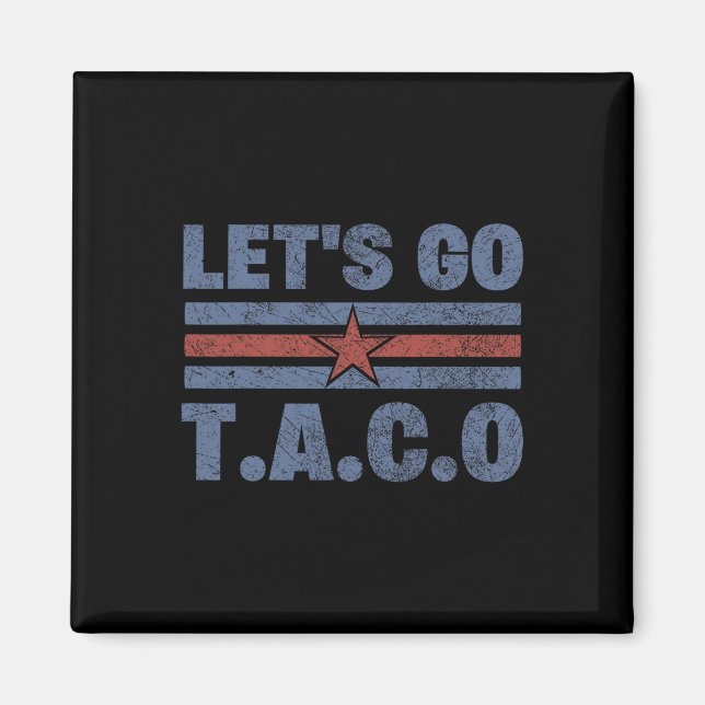 Aimant Drôle Allons-y Taco 56 (Devant)