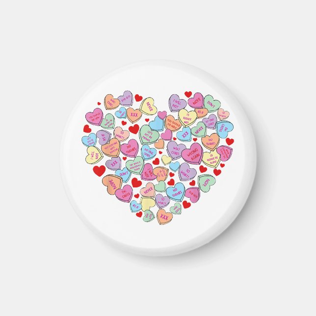 Aimant Drôle Anti Saint-Valentin (Devant)