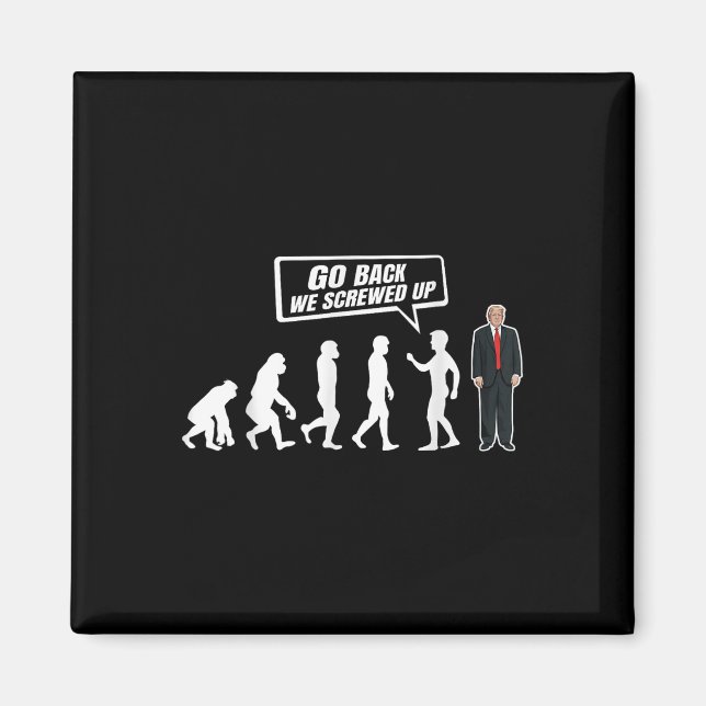 Aimant Drôle Anti Trump Retour Nous Avons Mis Trump En Sc (Devant)