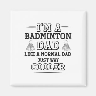 Aimant Drôle Badminton Papa Chemise Hommes Badminton Joue