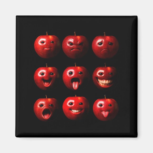 Aimant Drôle Bête Ai Génération Z Mème Rot Brain Humour F (Devant)