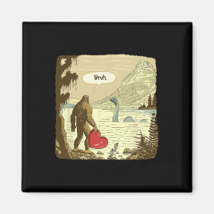 Aimant Drôle Bigfoot Sasquatch Monstre du Loch Ness Drôle