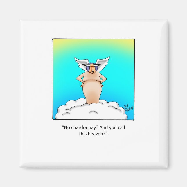 Aimant Drôle cadeau de vin! (Devant)