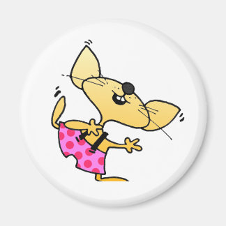 Aimant Drôle Cartoon Rats Danse