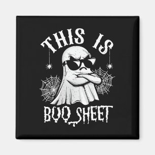 Aimant Drôle Ceci Est Boo Sheet Ghost Lazy Halloween Men 