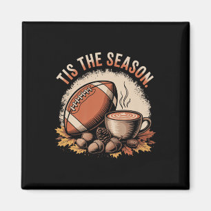 Aimant Drôle C'est La Saison Football D'automne Cosy Et