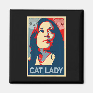 Aimant Drôle Chat Enfant Lady Kamala Harris Filles Empow