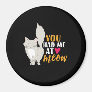 Aimant Drôle Chat et Kitten Aimez-vous à Meow