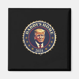 Aimant Drôle chez papa 2024 Trump Nous avons gagné l'Amér