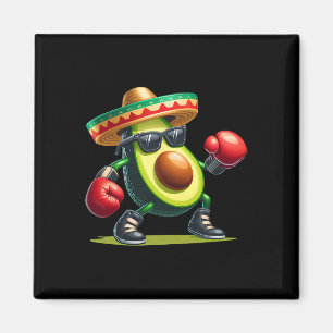 Aimant Drôle Cinco De Mayo Avocat Boxeurs Amoureux Mexica