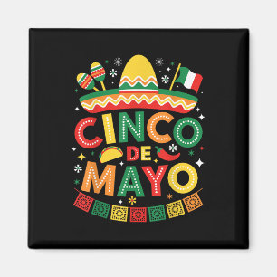 Aimant Drôle Cinco De Mayo Mexicaine Sombrero Casquette H