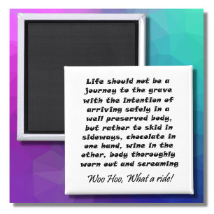 Aimant Drôle citation vin plaisanterie anniversaire cadea