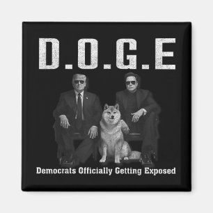 Aimant Drôle D.o.g.e Démocrates Doge Obtenir Officielleme