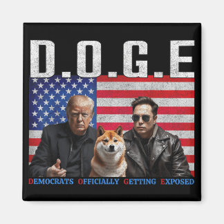 Aimant Drôle D.o.g.e Démocrates Doge Obtenir Officielleme