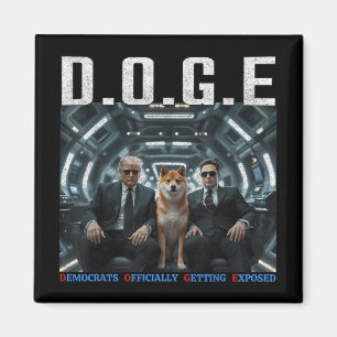 Aimant Drôle D.o.g.e Démocrates Doge Officiellement Se Dé