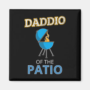 Aimant Drôle Daddio Du Patio Fête des pères Barbecue Gril