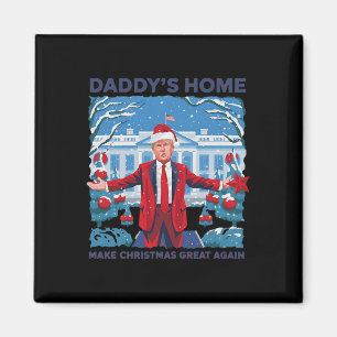 Aimant Drôle Daddy Accueil Trump laide Sweater de Noël Xm