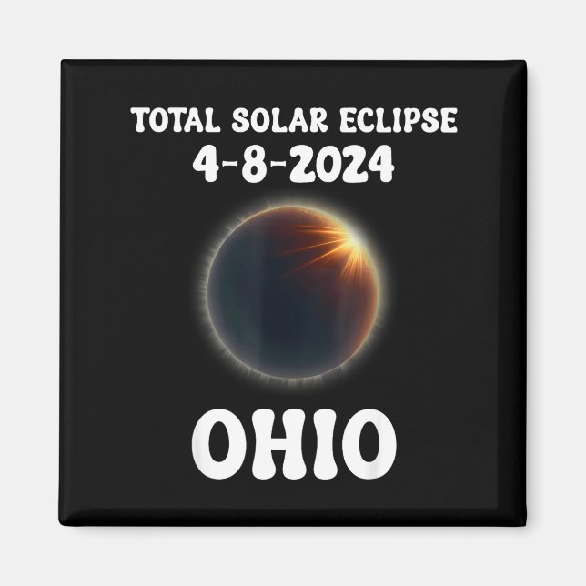 Aimant Drôle Dans Éclipse Solaire Totale Deux Fois Dans U (Devant)