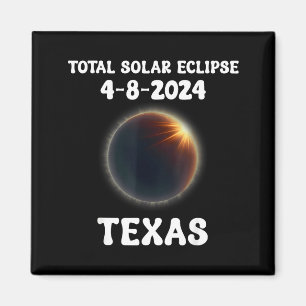 Aimant Drôle Dans Éclipse Totale de Soleil Deux Fois Dans