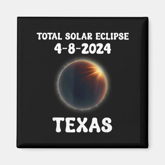 Aimant Drôle Dans Éclipse Totale de Soleil Deux Fois Dans (Devant)